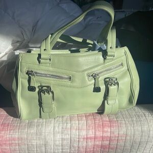 Cole Haan Light Green Leather Satchel